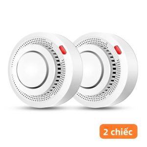 2 Gói Máy Dò Khói Thông Minh Tuya WiFi Báo Động Cảm Biến Cháy Không Dây Với Cảnh Báo Ứng Dụng Theo Thời Gian Thực Âm Thanh 85dB Cho An Toàn Tại Nhà/văn Phòng