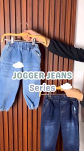 Celana Anak Jogger Jeans Zunior Usia 1-9 Tahun 4 Warna