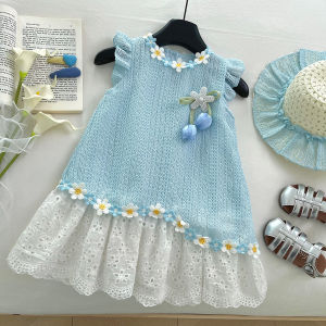 Summer Short Sleeve Floral Lace Dress