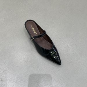 Thick Heel Block Toe Mary Jane Silver Womens Single Shoe Spring/Summer