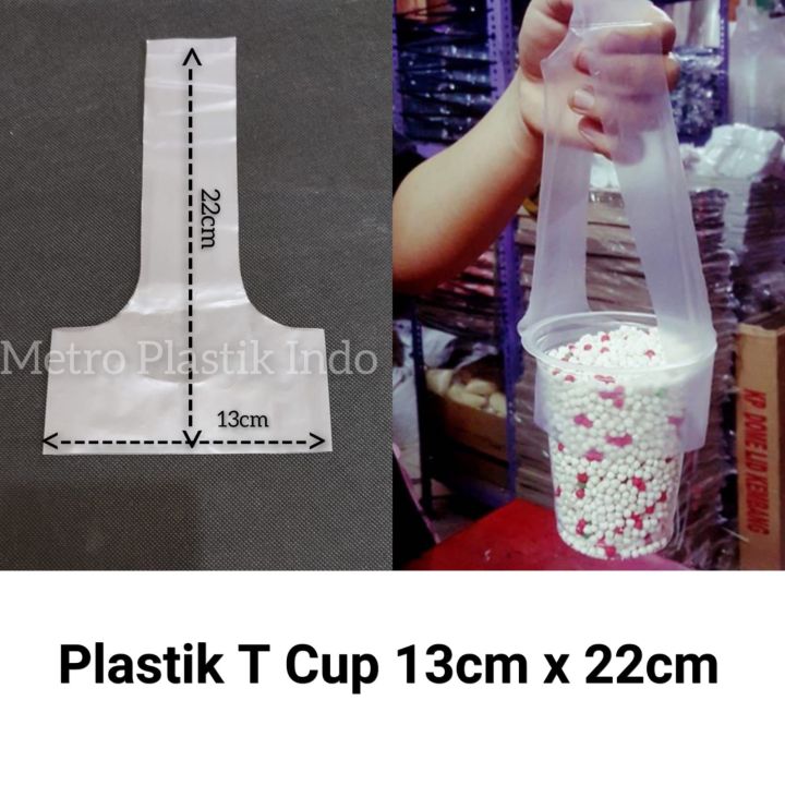 Plastik T Cup | Plastik Minuman -/+ 100gr
