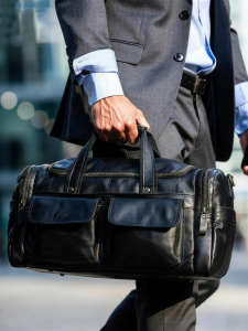 BOLIAO | Genuine Leather Large Capacity Vintage Multi-Pocket Travel Bag