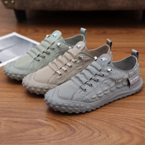 Sepatu Sneakers Pria Mens Crocodile Style Sneakers Kekinian Casual Termurah 124777 No Box