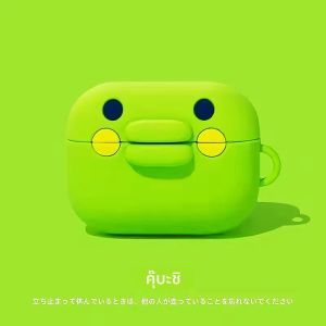 เคสซิลิโคนลายการ์ตูนกบปากกว้างสีเขียวตลกๆ สำหรับ AirPods 1 2 3 4 Pro Pro2 หูฟังบลูทูธไร้สาย