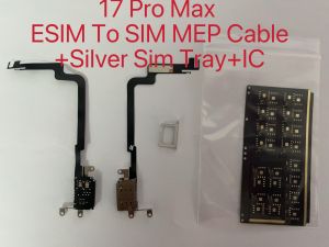 GM 17 Pro Max US Version Esim To Sim Card Flex Cable With Integrated MEP Cable+Card Slot+SIM Tray+IC For iPhone 17 Pro Max