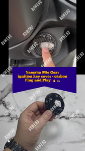 Yamaha Mio gear Ignition Key Cover Hydro-Dipped Carbon Plug and play easy install Kinehora MotorShop