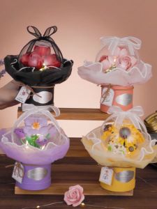 LOZ ตัวต่อ มินิบล็อก ช่อดอกไม้ มีไฟ LED Bouquet - Eternal Flowers MINI BLOCK มีให้เลือก 4 แบบ (รหัส 1297-1300)