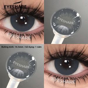 Kính Áp Tròng Màu Nâu Xám Tự Nhiên EYESHARE Kính Áp Tròng Màu Xanh Dương Làm Đẹp Mắt Kính Áp Tròng Màu Xanh Lá Cây Kính Mềm Dùng Hàng Năm Chất Liệu HEMA Trang Điểm Mắt Làm Đẹp Mắt.