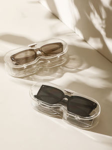 Portable Wall-Mounted Plastic Storage Box No-Punching Required Sunglasses Case Dustproof Waterproof Vehicle-Mounted Organizer