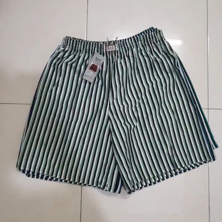 [LOẠI DÀY] Quần Đùi Nam Kẻ Sọc Thun Co Giãn Có Túi Sau Mặc NgủMặc Nhà Thoáng Mát Chất Cotton 4 Chiều Size Từ 50-90kg
