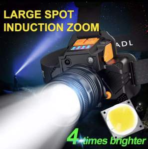 Multi Function Rechargeable Zoom Led Head lamp Fishing Headlight Torch Hunting Head Lamp Camping Headlamp Flashlight Head Light