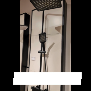 HEMOS BATHROOM FAUCET 3 MODE BRASS MIXER RAIN SHOWER SETS SET MANDIAN HM-19070-MB