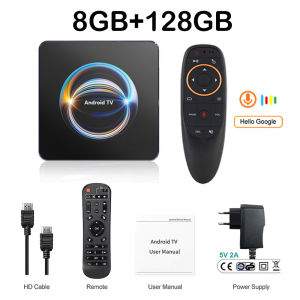 X66 TV Box Android 16 ATV RK3528 Quad Core 5G Dual Wifi 8K 4K Media Player Wifi6 TB 6.0 Ram 8GB Rom 32GB 64GB 128GB Set Top Box