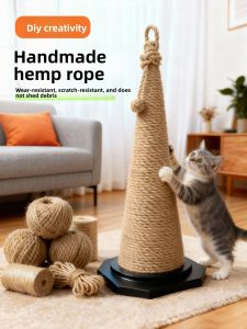 VOA | Natural Cat Scratching Post with Jute Rope