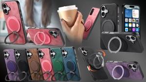 LS | 360° Rotating Magnetic Ring Kickstand Phone Case For Magsafe iPhone 17 Pro 16 15 14 13 12 Pro Max Plus 17Air 16E Mac Safe Cover
