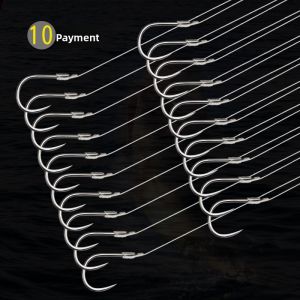BSKT | Pre-Tied New Kansai Fishing Hooks 35cm No Barbs Entanglement-Proof