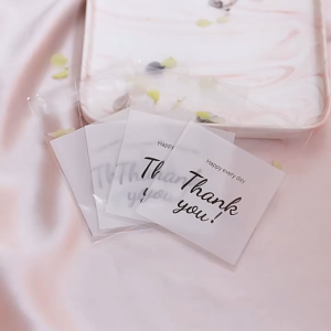 100Pcs Cookie Bag Packaging Thank You Candy Cookie Bags Plastic Baking Snack Self Adhesive Bag Wedding Birthday Party Gift Packaging Small Business
