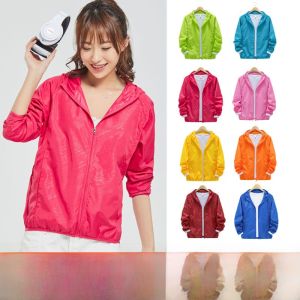 Ultra-Thin Breathable Waterproof Spring Summer Sun Protection Clothing Outdoor Sports Windbreaker Jacket for Men And Women