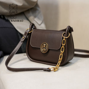 Casual Commuter Fashion Trendy Ladies Saddle Shoulder Bag Crossbody Bag Simple Daily Match PU Leather Medium Size Handbag