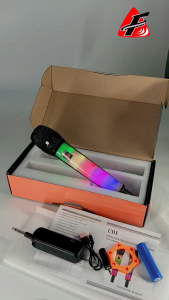 NEW JB/HARMAN VM-40S Professional Handheld Wireless Unidirectional Dynamic Microphone with RGB Light And Built In Rechargeable Battery