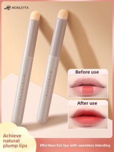 MONLEYTA | Portable Round Head Lip Brush Makeup Blending Brush Concealer Lipstick Brush Multi-Functional Lip Pencil Brush For Teen Girls