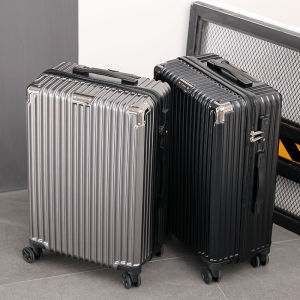 กระเป๋าลากกระเป๋าล้อลากแบบอินสตาแกรมล้อลากกรอบอลูมิเนียม20กระเป๋าเดินทางสำหรับนักเรียนชายและหญิงขนาด24นิ้วกล่องหนังมีรหัส26/28นิ้ว