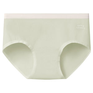 AIMO | Antibacterial Pure Cotton Underwear Ladies 7A Grade Triangle Shorts Comfortable Seamless Mid-Waist Plus Size Girls Briefs