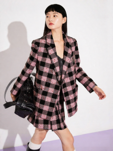 Vero Moda | Áo Blazer Nhỏ Xinh Phong Cách Quần Tây Caro Cho Bé Gái