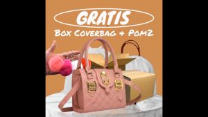 Tas selempang Wanita Terbaru 2025 Lebaran Handbag Simple Mewah Elegan Free Box Gantungan Tas