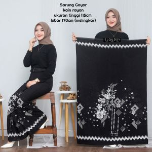 Sarung Goyor Wanita Sarung Mbak Santri  Santriwati Sarung Batik WanitaTerbaru Motif Bunga Bahan Rayon Goyor Adem Nyaman Dipakai Seharian
