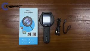 2.8 IPS Screen Digital Magnifier 100X Magnification 2MP Video Portable Microscope With 15 LEDs For Coin Examine For Windows/Ma