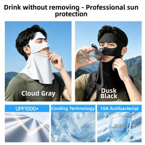 WANBAOLV | Sunproof Face Mask With Ice Silk Breathable Full Face Protection