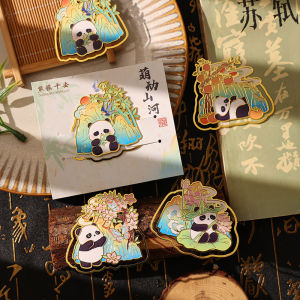 Chinese Auspicious Brass Bookmark Lotus Bamboo Metal Book Marker Page Clips Stationery Gift for Book Lovers Reading Supplies