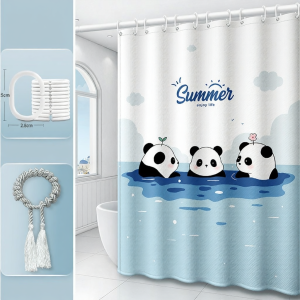 WEILAISHI | Anti-mold Water-resistant No-drill Installation Bath Curtain