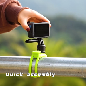 TELESIN Quick Release Elastic Small Q Handlebar Mount for Action Camera
