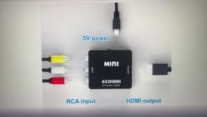 kebidumei | HD 1080P AV to HDMI Adpater RCA to HDMI-compatible Composite Converter HDMI to AV RCA Adapter For N64 Wii PS1/2/3 Xbox One SNES