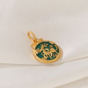 Charm titan treo mạ vàng 24k cao cấp mic vòng