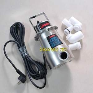 Bơm nước inox 304 12V 100W 10L/phút ống nhựa trắng kèm dây điện