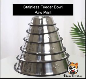 Stainless Steel Pet Bowl Dog Food Bowl Non-slip Water Bowl Dog Plate