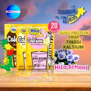 Hilo School Chocolate-vanila-strawbery Susu pertumbuhan 10s/Renceng