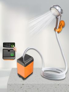 Portable Self-Priming Shower Head Rural Dormitory Bathing Essential Outdoor Electric Handheld Shower for Rent Homes