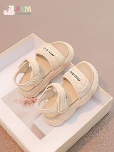 Girls Sandals Children Sports Slippers Soft Bottom Beach Fashionable Summer New Arrival Casual Style Magic Tape PU up EVA Sole