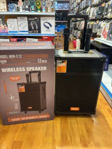 NDR 12 Inch Karaoke Speaker with Trolley & Wireless Mic