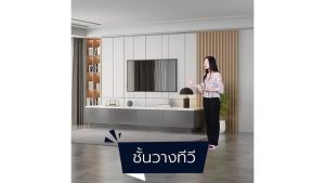 ชั้นวางทีวี Modern ชั้นวางทีวี ไม้เนื้อแข็ง สไตล์ยูโร โต๊ะวางทีวี ตู้วางทีวีพร้อมลิ้นชัก ตู้ทีวีแบบตั้งพื้น ขนาด 40x40x20cm