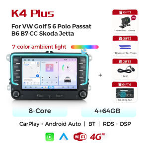 MEKEDE Car Radio Multimedia Player for Volkswagen Skoda Octavia Golf 5 6 Touran Passat Polo Jetta Wireless Carplay Android Auto