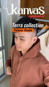 Kanvas Pullover Hoodie Jacket for Men & Women w/ Drawstring & Pockets Sweater Mens Longsleeve Sweatshirts Plain Apricot