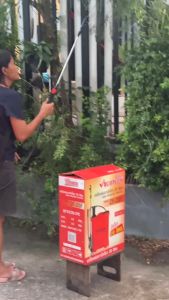 ถังพ่นยามือโยก 16 และ 20 ลิตร แรงดัน 3-5 บาร์ พ่นไกล 3-5 เมตร ทรงสวย ถังหนา อุปกรณ์ครบ เลือกสีได้