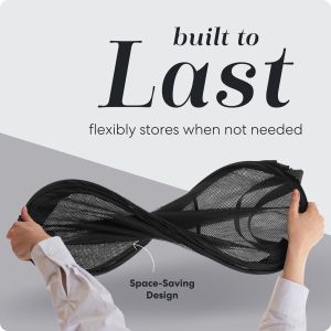 1pc Pop-Up Mesh Laundry Hamper: Foldable High-Capacity with Ergonomic Handles. Black/Red No Padding Durable for Home Use. Mode