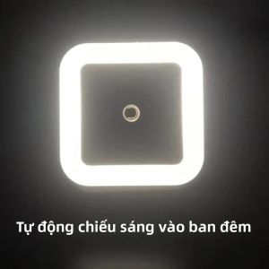 Đèn Ngủ Cảm Ứng LED Thông Minh Trang Trí Phòng Ngủ Tự Động Thiết Bị Thông Minh Hình Chữ Nhật Không Bao Gồm Pin