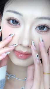 [0.00 s/d -6.00] UYAAI softlens 14.5MM Minus Mata Korea seri BUBBLE Sepasang LENSA KONTAK 6Bulan